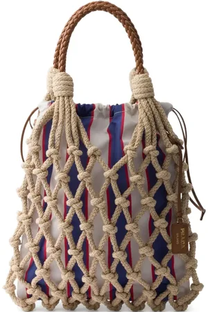Prada Bolso shopper mediano de macramé