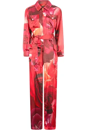 Roberto Cavalli Mono largo con motivo floral
