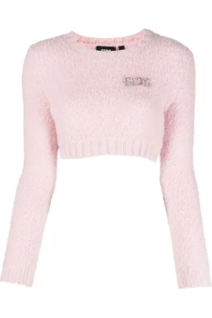 GCDS Top corto con apliques de cristal