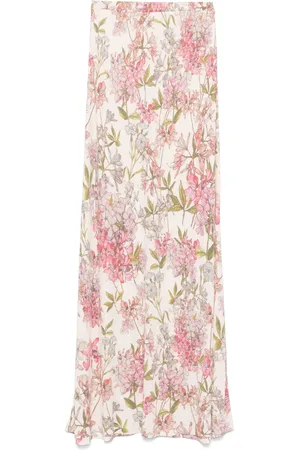 Faliero Sarti Falda midi con estampado floral