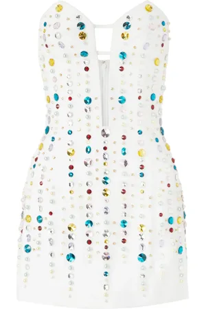 GENNY Vestido corto con detalle de cristales