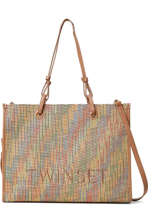 Twin-Set Bolso shopper con logo bordado