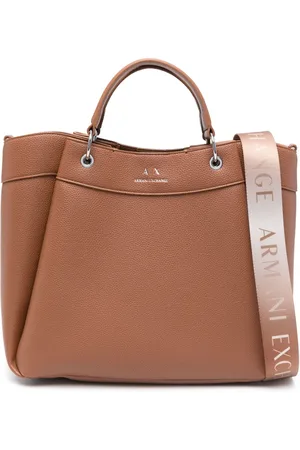 Armani Exchange Bolso shopper grande con sello del logo