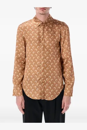 Marine Serre Camisa con luna estampada