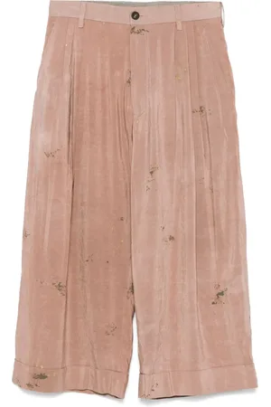 ZIGGY CHEN Pantalones rectos con estampado de pintura