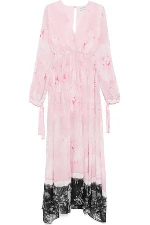 Ermanno Firenze Vestido largo con estampado floral