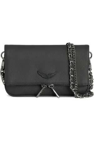 Zadig & Voltaire Bandolera con solapa y apliques