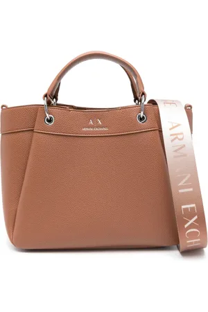 Armani Exchange Bolso shopper mediano con sello del logo