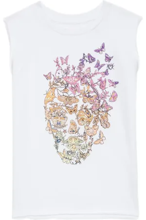 Zadig & Voltaire Top Patti sin mangas con calavera