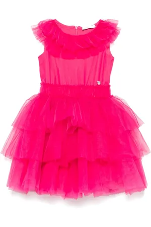 MONNALISA Vestido con aplique de tul