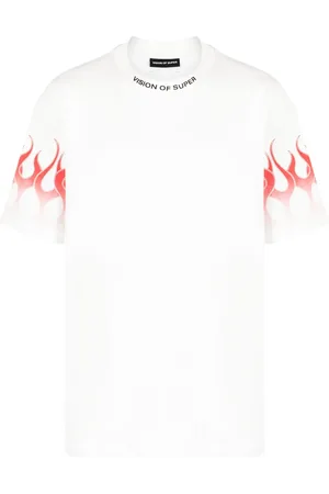 Vision Of Super Camiseta con llamas estampadas