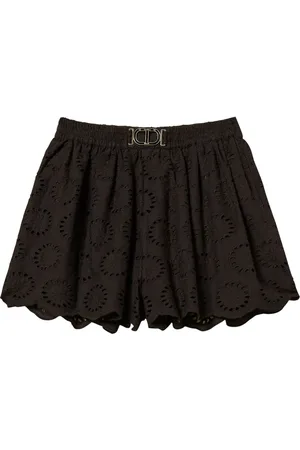 Twin-Set Pantalones cortos con bordado inglés