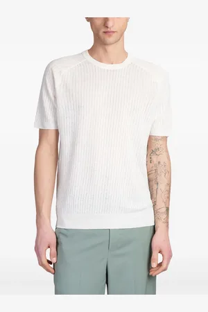 Roberto Collina Camiseta de canalé