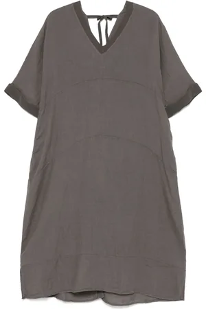 TRANSIT Vestido largo con cuello en V