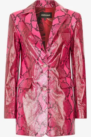 Roberto Cavalli Blazer con estampado de serpiente