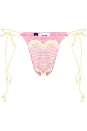 GCDS Bragas de bikini de ganchillo Heart