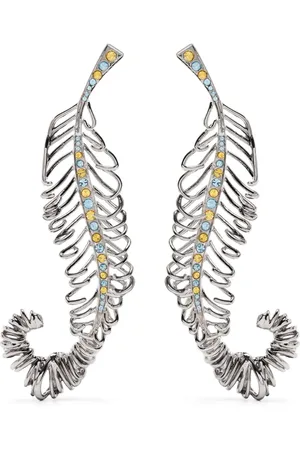 Marni Pendientes Curved Feather