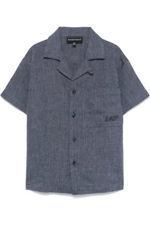 Emporio Armani Camisa con logo bordado