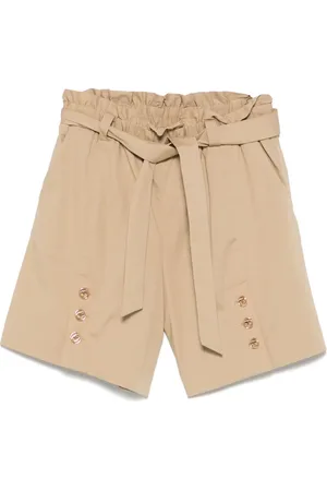 Twin-Set Shorts de popelina con cinturón