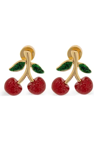 Coach Pendientes con forma de cereza