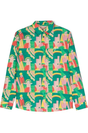 The Animals Observatory Camisa Wolf con estampado abstracto