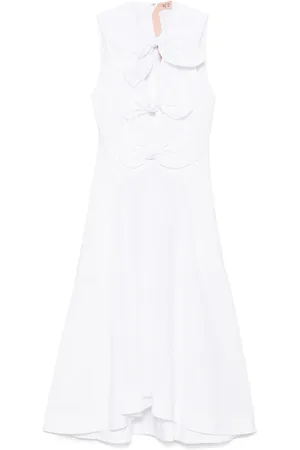 Nº21 Vestido midi con detalle de lazos