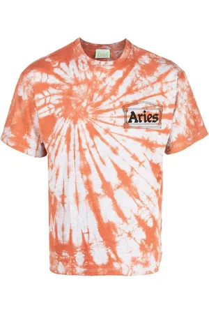 ARIES Camiseta con logo y motivo tie-dye