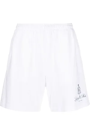 Sporty & Rich Pantalones cortos de chándal con logo