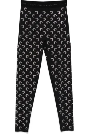 Marine Serre Leggins con aplique Crescent Moon