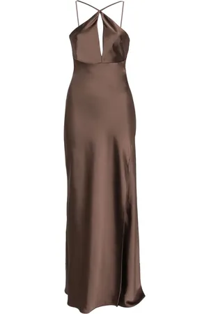 Patrizia Pepe Vestido largo de satén