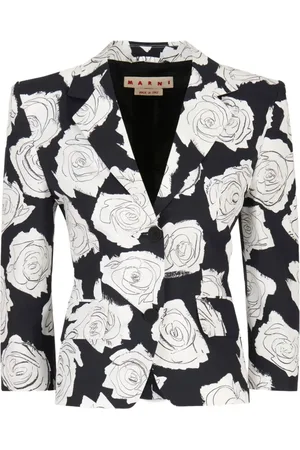 Marni Blazer Aurora con rosa estampada