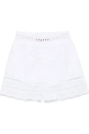 ERMANNO SCERVINO Pantalones cortos con bordado inglés