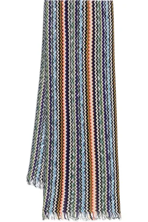 Missoni Bufandas con motivo en zigzag