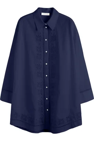 Chinti & Parker Vestido camisero con bordado inglés
