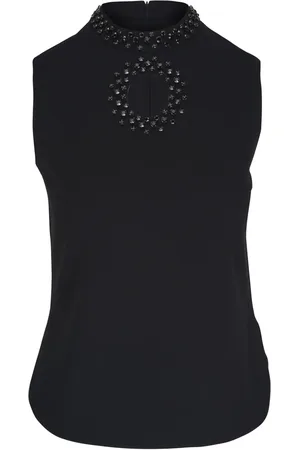 AKRIS Top con detalles de cristal