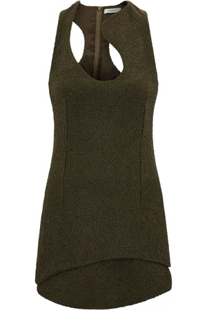 Salvatore Ferragamo Vestido corto con cremallera