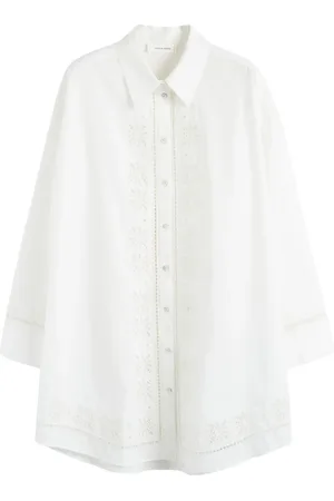 Chinti & Parker Vestido camisero con bordado inglés