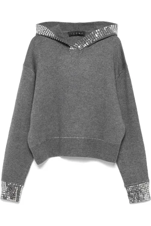 Kaos Sudadera con capucha y lentejuelas