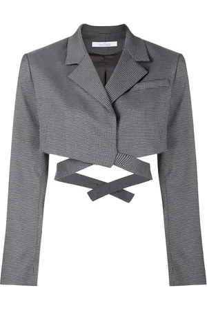 Rokh Blazer corto con diseño cruzado