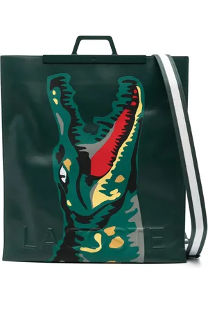 Lacoste Bolso shopper con estampado de piel de cocodrilo