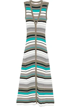 Liu Jo Vestido midi a rayas