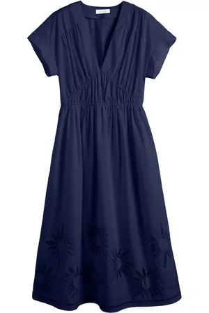 Chinti & Parker Vestido midi con bordado inglés