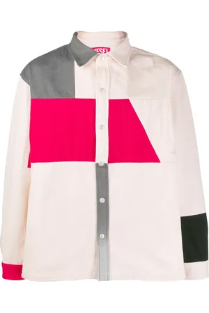 Diesel Sobrecamisa con diseño colour block