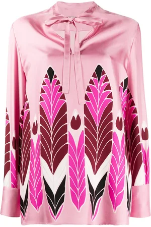 VALENTINO GARAVANI Blusa con estampado de plumas