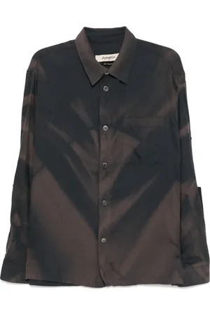 JiyongKim Camisa Sun-Bleached Wrinkle Processing