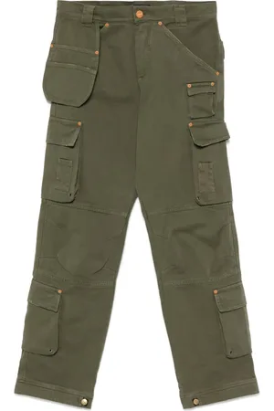 CULTURA Pantalones tipo cargo de algodón