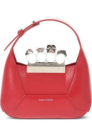 Alexander McQueen Bolso The Jeweled Hobo mini de cuero