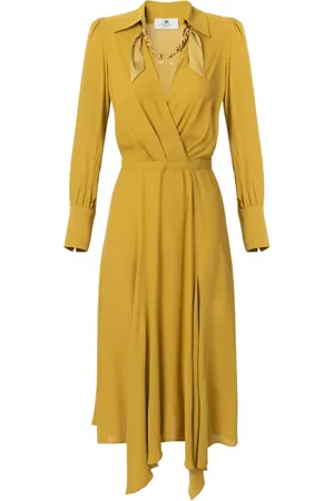 Elisabetta Franchi Vestido midi con pañuelo