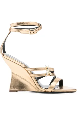Patrizia Pepe Sandalias metalizadas con tacón de 90 mm