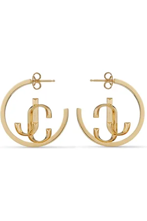 Jimmy Choo Aros medianos con letras del logo